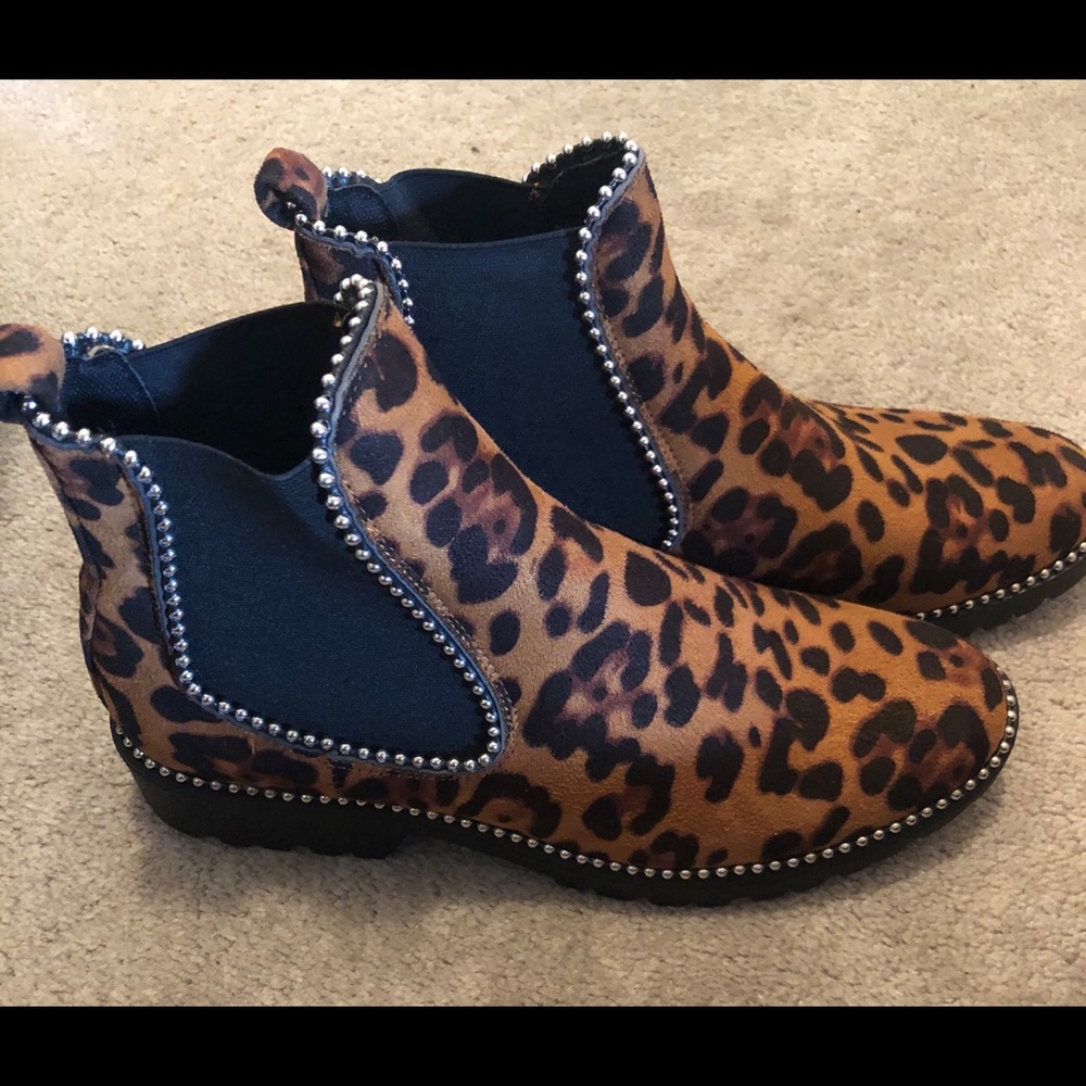 Truffle Chelsea Leopard Boot